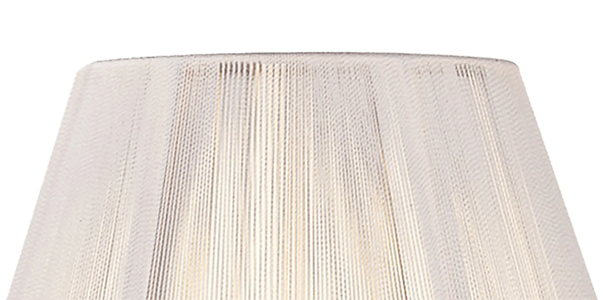 Silk 40cm String Shade Ivory White MS050  Mantra Fusion Silk String Shades